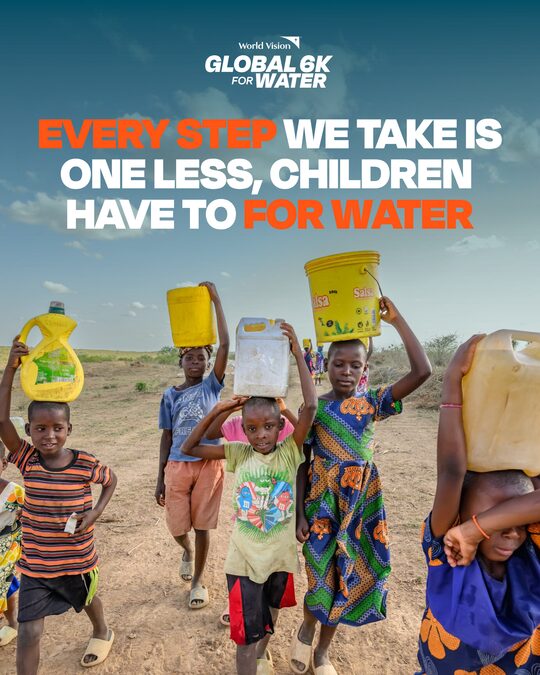 Template: Global 6K for Water 2026 — every step we take is one they won't have to